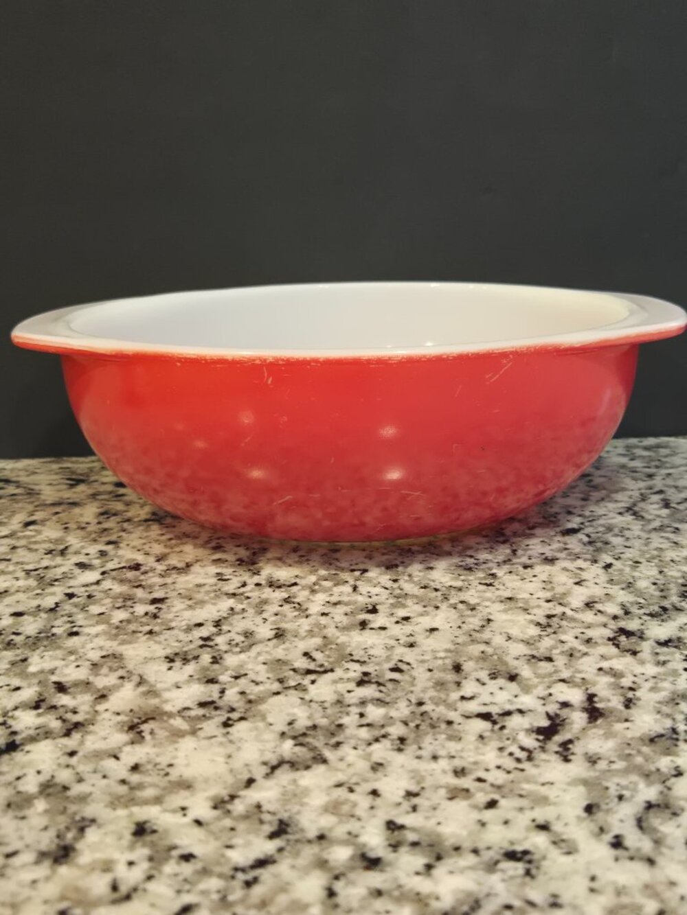 Vintage Pyrex 024 Flamingo Pink Round Casserole Ovenware Dish 2Qt Handles